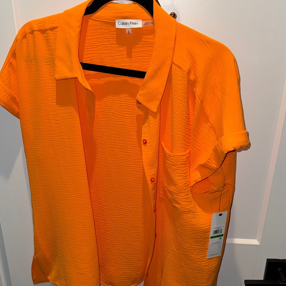Calvin Klein Bright Orange Shirt